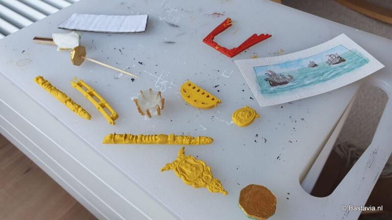 Spiegelornamenten beschilderd