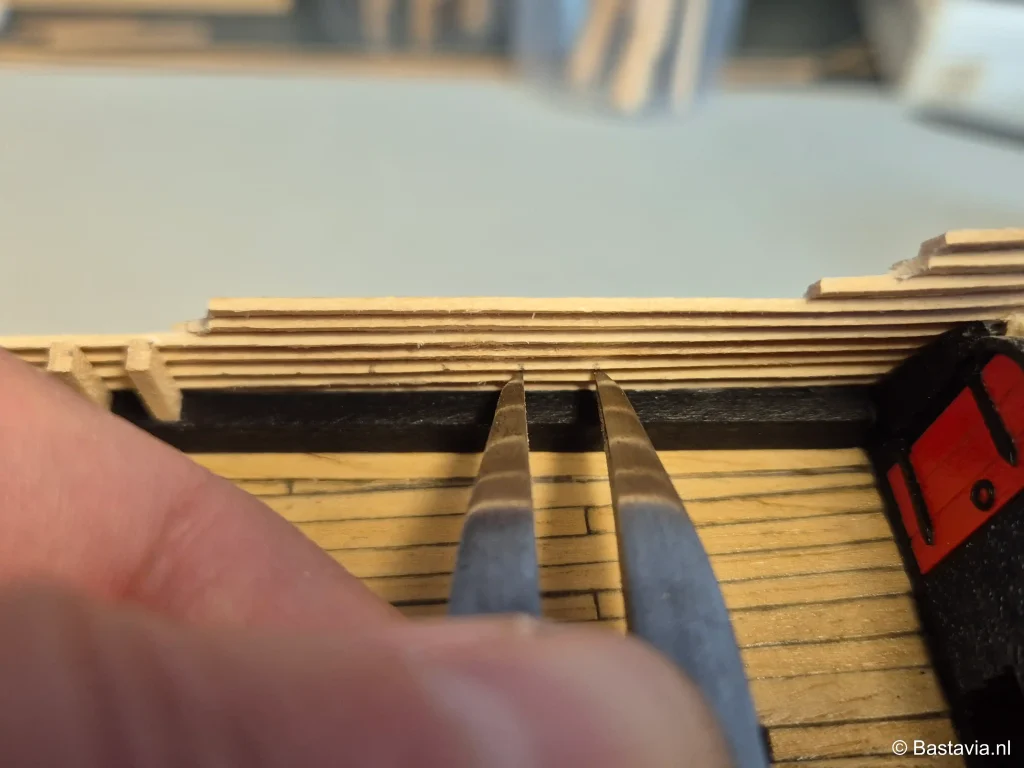 Stutten afmeten met steekpasser